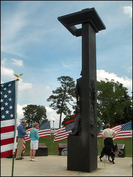 War Dog Memorial from back side.