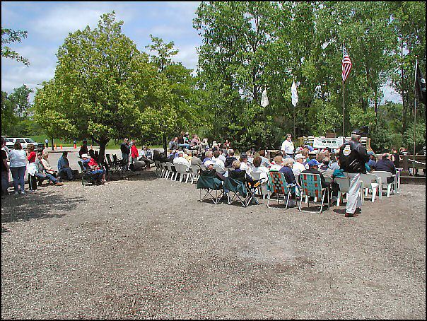 People starting to gather.